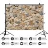 Stone Wall Background Natural Rock Wall Photography Backdrop Outdoor Stone Wall Decor Holiday Party Decor Retro Garden Wallpaper Birthday Banner Decor Studio Photo Background 10x6.5ft view 3
