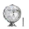 Cabinet Handles, 5pcs 30mm Round Diamond Crystal Cabinet Knobs Drawer Pull Handle Kitchen Door Wardrobe Hardware Used for Cabinet, Drawer,Dresser, Cupboard (Color : 5 Pcs) view 3