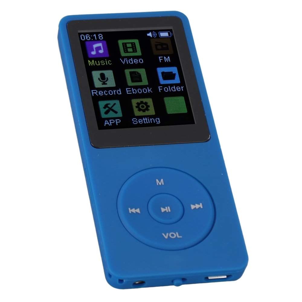 MP3 Player with Bluetooth 5.0, Portable MP3 Music Player with 1.82in Screen, Smart Noise Reduction Digital Music Player Voice Record with Playback, E Book Function (8G)