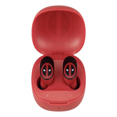 Deadpool Wireless Earbuds with Mic, Bluetooth Earbuds with Charging Case