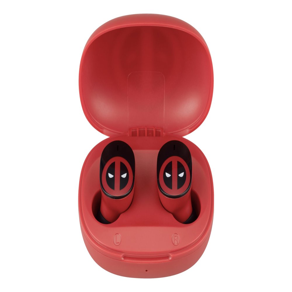 Deadpool Wireless Earbuds with Mic, Bluetooth Earbuds with Charging Case
