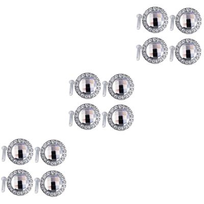 Cabinet Handles, 2pcs 2Pcs Glass knobs Glass Vanity Rhinestone knobs Rhinestone Cabinet Pull Knob Crystal Closet Creative Closet (Color : Whitex3pcs, Size : 3X3CMx3pcs)