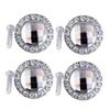 Cabinet Handles, 2pcs 2Pcs Glass knobs Glass Vanity Rhinestone knobs Rhinestone Cabinet Pull Knob Crystal Closet Creative Closet (Color : Whitex3pcs, Size : 3X3CMx3pcs) view 3