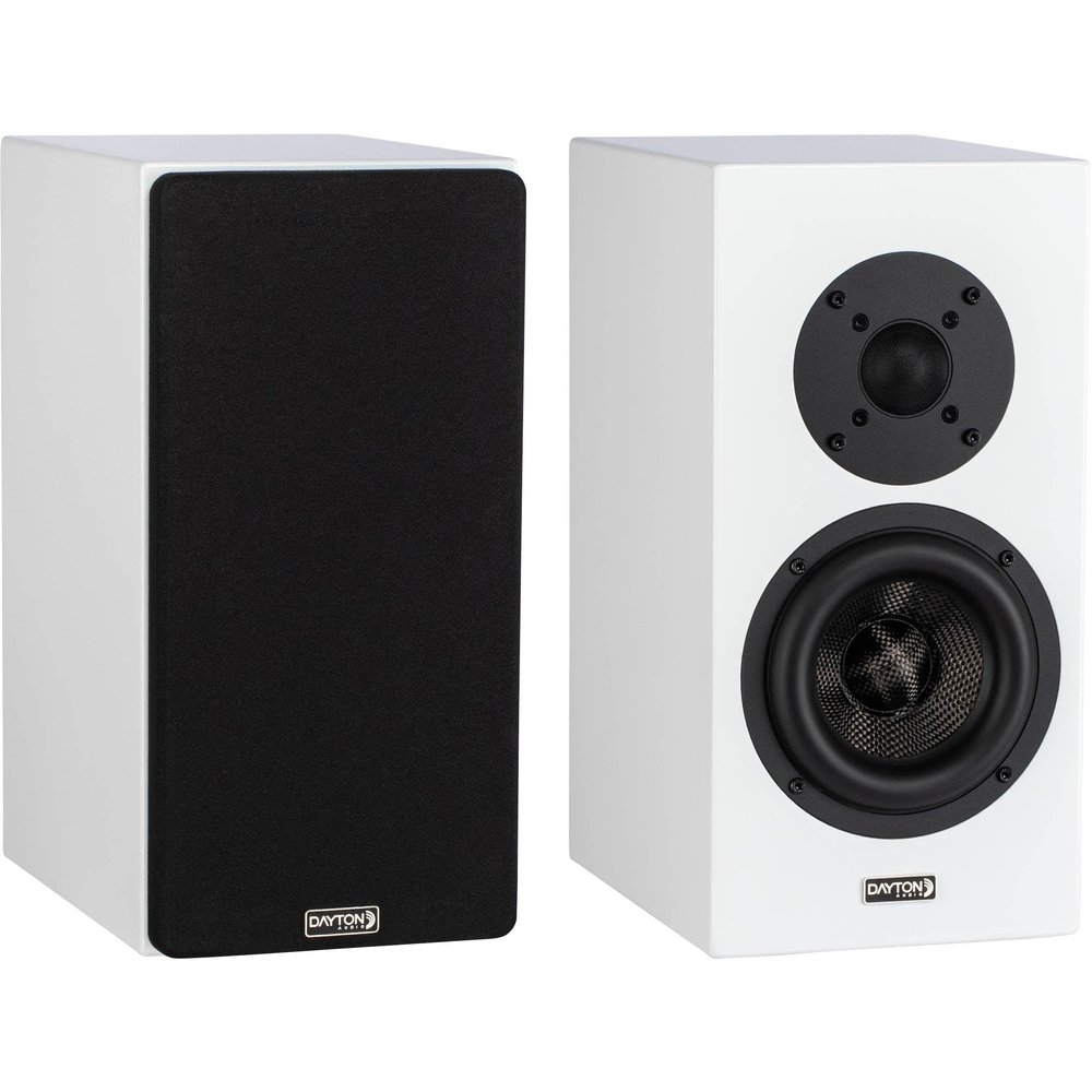 Dayton Audio OPAL1 Bookshelf Speaker Pair (White)