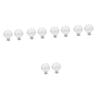 ECOLFE Cabinet Handles, 10 Pcs Cabinet Crystal Diamond Door Knob Upholstery Trim Bedroom Door Knobs with Lock Dresser White Crystal Transparent view 1
