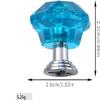 Cabinet Handles, 10 Pack Color Crystal Drawer Diamond Knobs and Pulls Clear Knob Drawer Door Pull Black (Color : Blue Green Silver Bottom) view 2