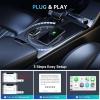 GRAYWATER Wireless CarPlay Adapter, Convert OEM Wired to Wireless Car Play Dongle Fit for Cars 2015+ & for Apple iPhone iOS 10+, Innovative Seamless Control Plug & Play view 2