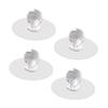 ECOLFE Cabinet Handles, 4pcs Behind The Doorknob Glass Cabinet Kitchen Knobs Acryliccabinet Knobs Crystal Knobs Acrylic, Pet, Pu Pull view 1