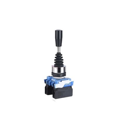 1pcs,22mm Master Monolever Joystick Switches,2 4Way Position Self Locking Latching Momentary Toggle Rocke Cross Switch 2 4NO HKC-612 (Color : 2Way Momentary 2NO)