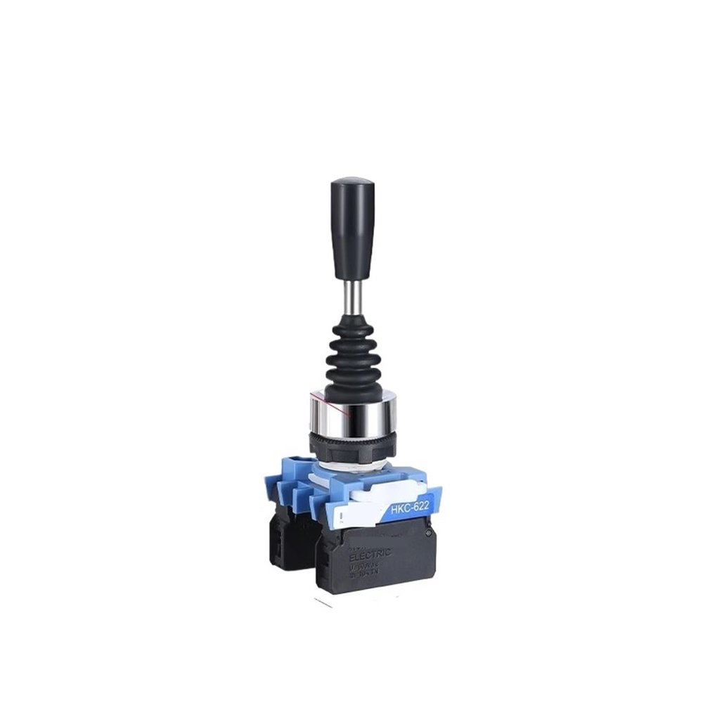 1pcs,22mm Master Monolever Joystick Switches,2 4Way Position Self Locking Latching Momentary Toggle Rocke Cross Switch 2 4NO HKC-612 (Color : 2Way Momentary 2NO)