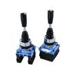 1pcs,22mm Master Monolever Joystick Switches,2 4Way Position Self Locking Latching Momentary Toggle Rocke Cross Switch 2 4NO HKC-612 (Color : 2Way Momentary 2NO) view 2