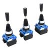 1pcs,22mm Master Monolever Joystick Switches,2 4Way Position Self Locking Latching Momentary Toggle Rocke Cross Switch 2 4NO HKC-612 (Color : 2Way Momentary 2NO) view 3