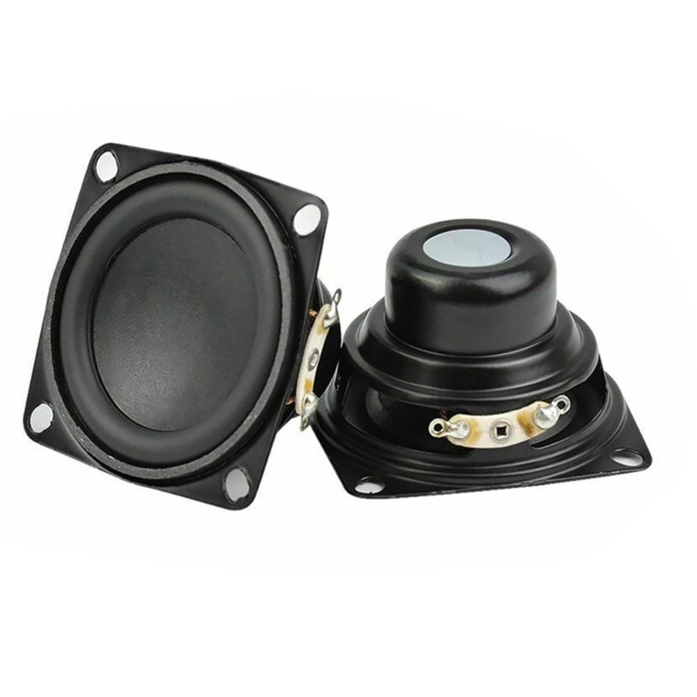 CHICHIYANG 2PCS 53mm/2.08 Inch Full Range Speaker Spare Parts 4 Ohm 10W Bass Multimedia Speaker
