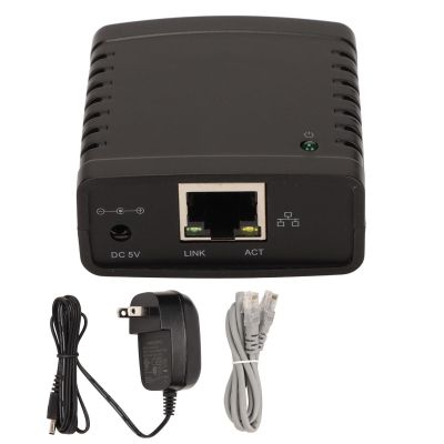 gernie USB Print Server Sharer Ethernet Extender for Printer Printer Server USB Ethernet (US Plug), gernie4yzias5mhq-13