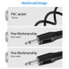 3.5mm Mono Cable - 12V Trigger, IR Infrared Sensor Receiver Extension Extender, 3.5mm 1/8" TS Monaural Mini Mono Audio Plug Jack Connector Mono Plug to 3.5mm Male to Male Cord Mono Jack Audio Cable view 3
