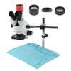 Microscope Accessories Kit Trinocular Stereo Microscope Big Working Distance 14MP 1080P HDMI VGA Microscope Camera 3.5-90X Trinocular Stereo Microscope 144 Light For Phone PCB Repair Microscope Slides view 1