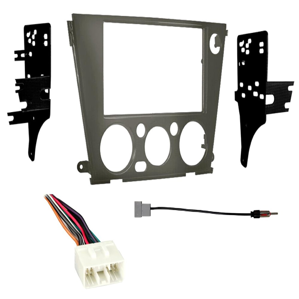 Xscorpion Double DIN Car Stereo Radio Installation Dash Kit Compatible with Subaru Legacy Outback (Dash Kit Combo (Harness+Adapter) 2005 2006 2007 2008 2009