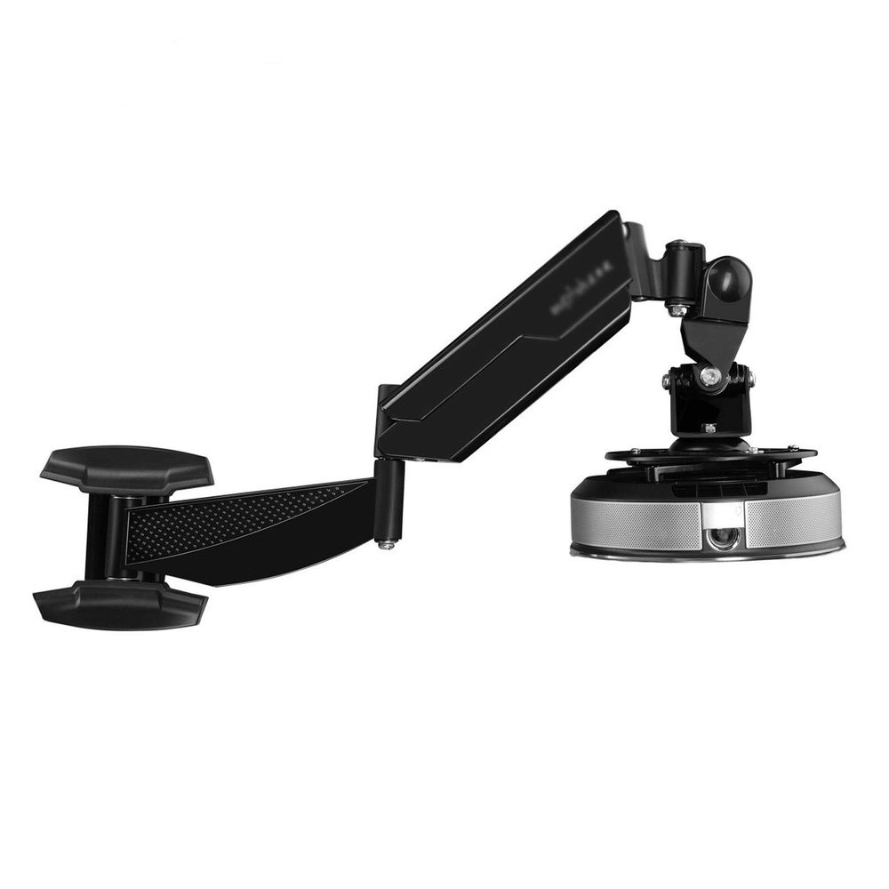 GLigeT Projector Mount Stand Black Wall Projector Mount, Height Adjustable Single Arm Mount, Universal Projector Bracket for Home, Office, Meeting Rooms Projector Ceiling Mount