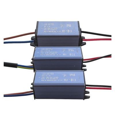 5pcs/lot 85-265V LED Driver 3W 4-7W 8-12W 30W 50W Waterproof Male Plug 240mA 1350mA Constant Current Power Supply for Floodlight (Color : Cable 50w)