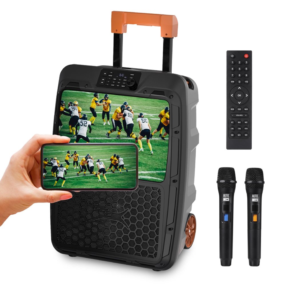 Altec Lansing SoundRover View Portable Outdoor TV & Bluetooth Speaker 14"