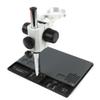 ZTBH Microscope Accessories Kit Multifunction Aluminum Alloy BGA Phone Soldering Pad PCB Repair Stereo Microscope Adjustable Boom Table Working Stand Holder Microscope Slides (Color : B) view 3