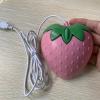BEIDUOYANG Adorable Pink Strawberry Mouse USB Mouse Optical Gaming Mouse for Office and Laptop PC Computer Game view 3