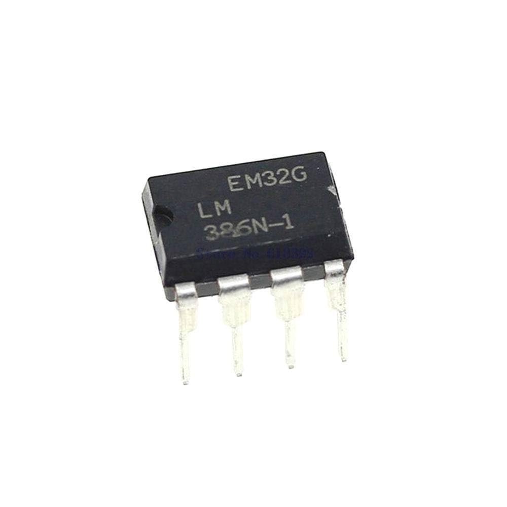 DirectNine Basics 5pcs/lot Ic Lm386n-1+ Audio Price Lm386n Amp Speaker 1-ch Mono 0 325w Class-ab 8-pin Pdip Chip Lm386