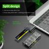 Pasuihcay External M.2 NGFF SSD Enclosure High Speed USB3.0 Gen1 5Gb/S Transparent SSD Hard Drive Case for PC Black view 2