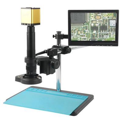 Microscope Accessories Kit UHD 4K 40MP HDMI USB Industrial Electronic Video Microscope Camera For PCB Soldering Set Check Phone Repair Jewelry Appraisal Microscope Slides ( Color : D , Size : 180X )