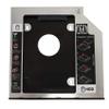 Pasuihcay Hard Drive Tray 9.5mm Universal SATA 2nd HDD HD SSD Enclosure Hard Drive Case Tray, for 9.5mm Laptop CD / DVD-ROM Optical Bay Drive Slot (for SSD and HDD), Black & silver view 1