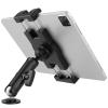 Aluminum Heavy Duty Drill Base Tablet Holder for Car,Tablet Mount for Truck,Commercial Vehicles,Dashboard,Boat and Wall Compatible with 4"-12.9" iPad Pro/Mini/Galaxy Tab//Phones,Large Case Friendly view 1