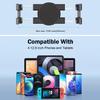 Aluminum Heavy Duty Drill Base Tablet Holder for Car,Tablet Mount for Truck,Commercial Vehicles,Dashboard,Boat and Wall Compatible with 4"-12.9" iPad Pro/Mini/Galaxy Tab//Phones,Large Case Friendly view 2