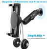 Aluminum Heavy Duty Drill Base Tablet Holder for Car,Tablet Mount for Truck,Commercial Vehicles,Dashboard,Boat and Wall Compatible with 4"-12.9" iPad Pro/Mini/Galaxy Tab//Phones,Large Case Friendly view 3
