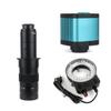 Joebo Microscope Kit 4K 48MP HD 1080P HDMI USB Digital Video Microscope Camera 100X 300X C-Mount Lens Microscope Lens Adapters (Color : 180X) view 1