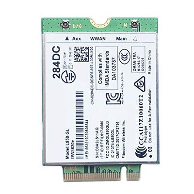 Pasuihcay DW5820E L850- LTE 4G Card Module 0284DC 284DC for Laptop 3500 5400, White&green