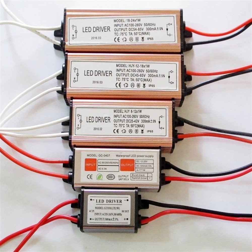 PGMTDEFXJO 3W-24W 300mA Constant Current LED Driver 3W 4W 5W 7W 9W 12W 15W 18W 21W 24W Led Power Supply for Led Lights Waterproof IP65 (Size : 3 Watt)