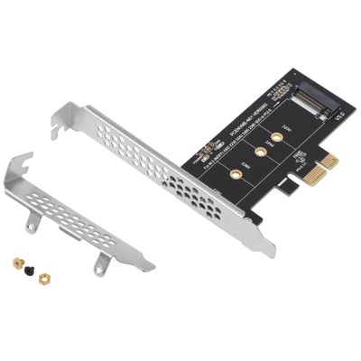 Pasuihcay PCIE to M2 Adapter PCI Express 3.0 X1 to NVME SSD M2 PCIE Raiser Adapter Support 2230 2242 2260 2280 M.2 SSD, black