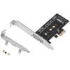 Pasuihcay PCIE to M2 Adapter PCI Express 3.0 X1 to NVME SSD M2 PCIE Raiser Adapter Support 2230 2242 2260 2280 M.2 SSD, black view 1