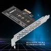 Pasuihcay PCIE to M2 Adapter PCI Express 3.0 X1 to NVME SSD M2 PCIE Raiser Adapter Support 2230 2242 2260 2280 M.2 SSD, black view 3