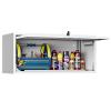 Wall Mounted Storage Organizer Wall Cabinet Garage Wall Cabinet Medicine Cabinet Over The Toilet Storage Cabinet Upper Cabinet Wall Mounted with Locking Door Steel Storage Cabinet White view 1