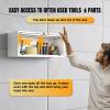 Wall Mounted Storage Organizer Wall Cabinet Garage Wall Cabinet Medicine Cabinet Over The Toilet Storage Cabinet Upper Cabinet Wall Mounted with Locking Door Steel Storage Cabinet White view 2