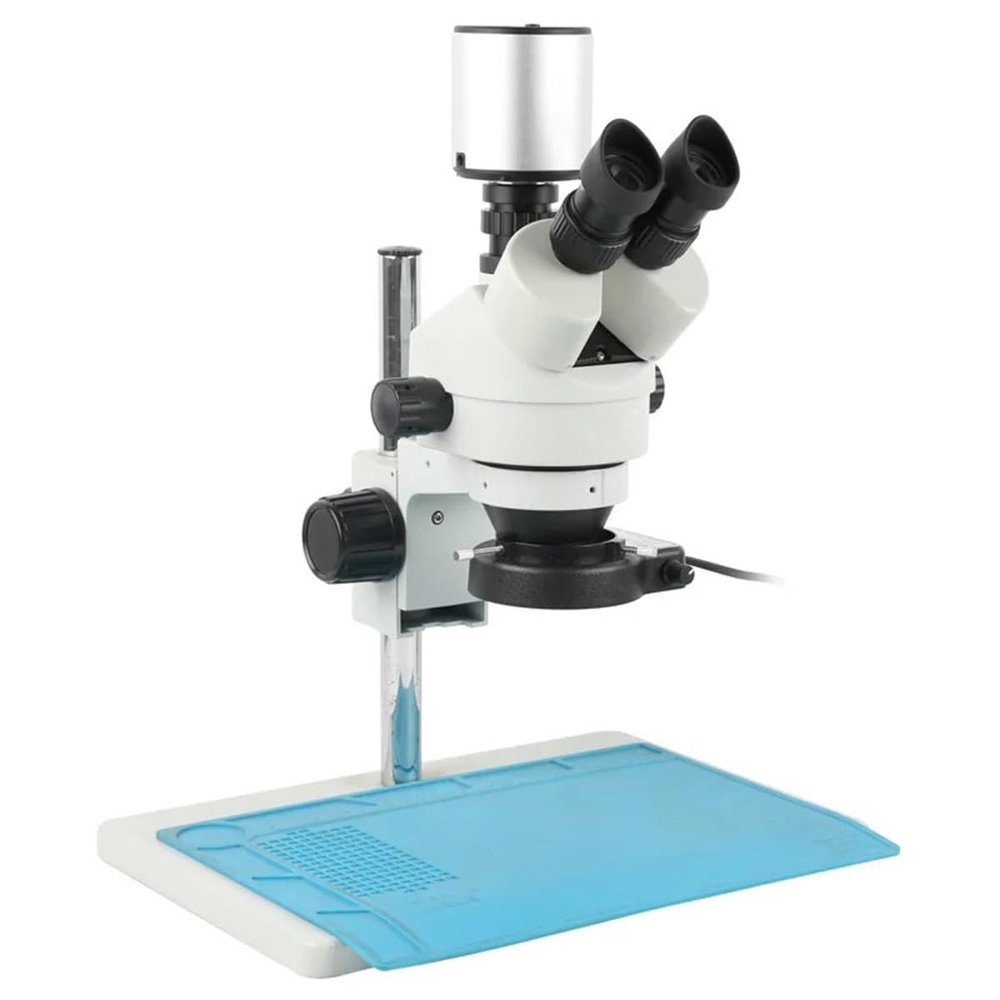 Joebo Microscope Kit Autofocus IMX334 4K HDMI USB Measuring Stereo Trinocular Microscope Electronic Digital Video Camera Phone Repair Tool Kit Microscope Lens Adapters (Color : White, Size : C)