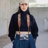 Padwa Lifestyle Cork Camera Strap - 2" Top Layer Cowhide Head Camera Straps for Photographers,Natural Log Crackle Art Print Style,Soft Chamois Velvet Padded Strap Quick Release fits All Cameras view 4