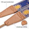Padwa Lifestyle Sun God Camera Strap - 2" Full Grain Leather Ends, Vintage Sun Face Camera Straps for Photographers, Soft Chamois Velvet Padded Strap Quick Release fits All Cameras view 2