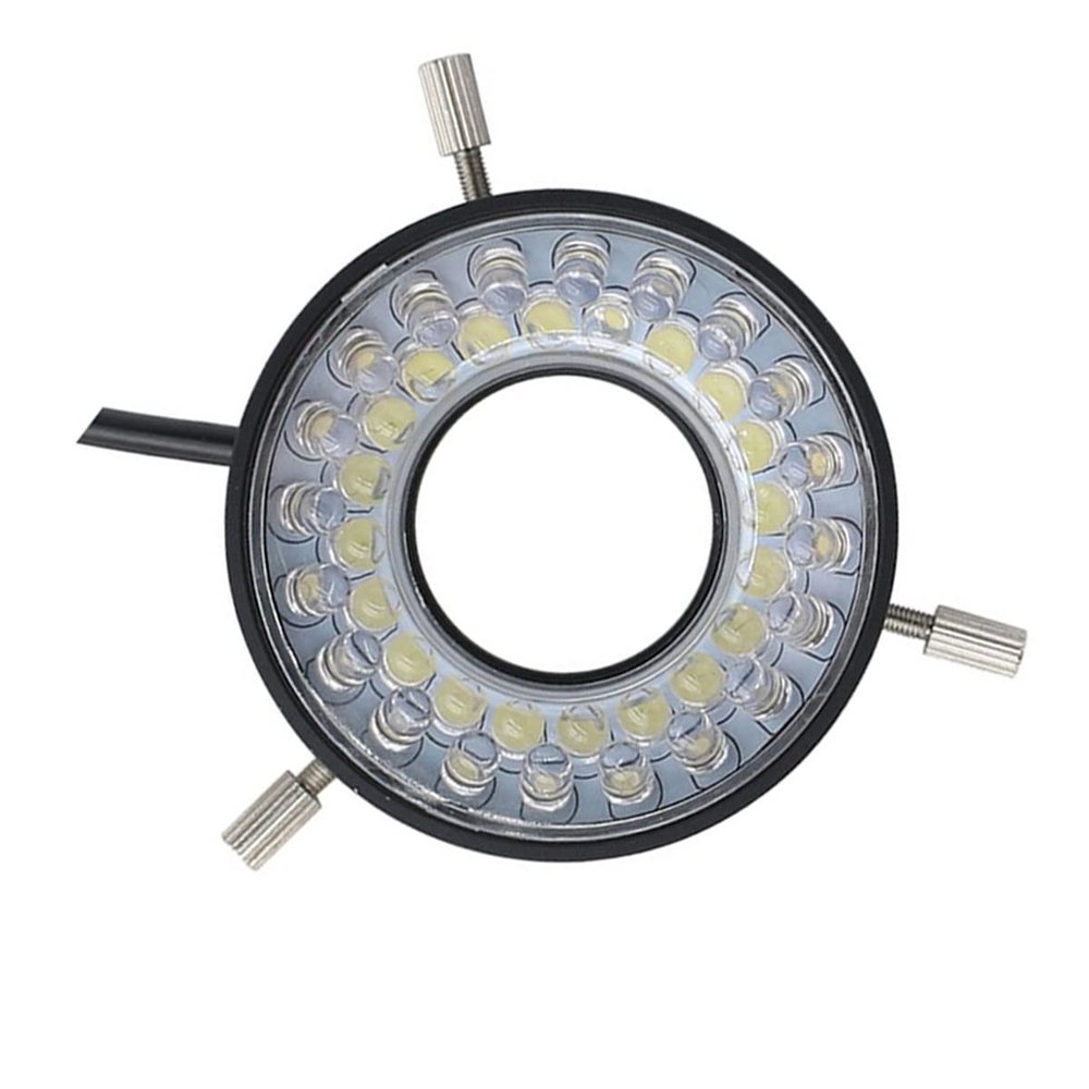 Microscope Kit Microscope Illuminators 40 LED Adjustable Ring Light Source Diameter 27mm Industrial Vision Lamp for Monocular Vedio Microscope Supplement Illumination Microscope Lens Adapters (Size :