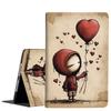 Case for iPad 9th/8th/7th Gen 2021/2020/2019 iPad 10.2 Inch Also Fit iPad Air 3th Gen 2019/iPad Pro 10.5 inchStanding Cover with Auto Sleep/WakeGirl and Red Balloon view 1