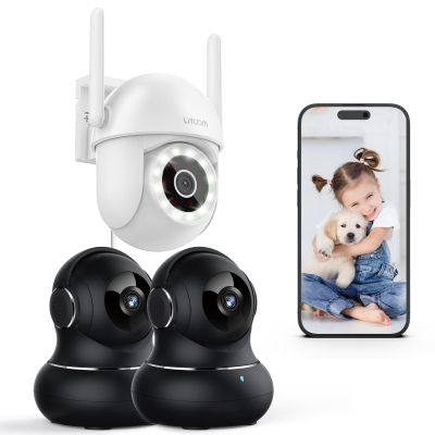 litokam Bundle of 4MP Outdoor Camera & 2 Pack Indoor Security Camera