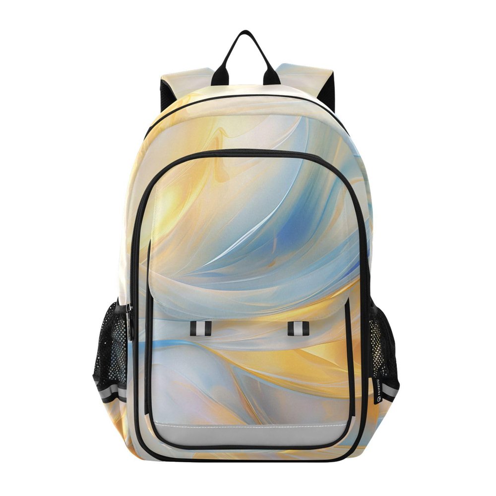 ALAZA Metal Texture Marble Laptop Backpack Purse for Women Men Travel Bag Casual Daypack with Compartment & Multiple Pockets