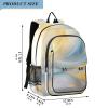 ALAZA Metal Texture Marble Laptop Backpack Purse for Women Men Travel Bag Casual Daypack with Compartment & Multiple Pockets view 2