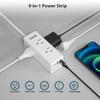 2 Prong Power Strip, TOPREK 2 Prong to 3 Prong Outlet Adapter, 1440J 2 Prong Surge Protector with 6 Outlets & 3 USB, 5FT 2 Prong Extension Cord with Swiveling Flat Plug, Ideal for Non-Grounded Outlet view 3